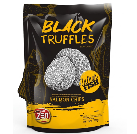 ZEN ZEN Salmon Fish Chips Black Truffles 70g